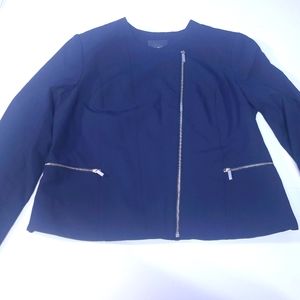 The Limited Assemetrical Zipper Blazer